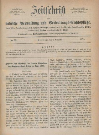 No. 22 - 23 = November