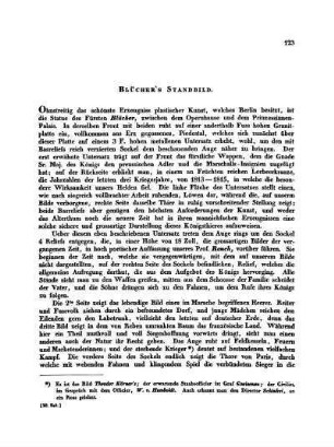 Blücher's Standbild