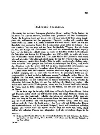 Blücher's Standbild