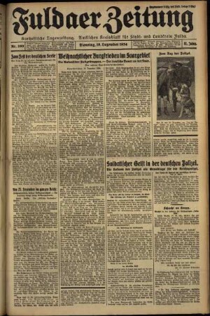 Ausgabe vom Dienstag, den 18. Dezember 1934.
