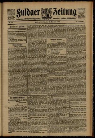 Zweite Ausgabe vom Samstag, den 22. Dezember 1906.