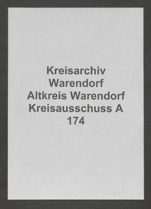 Gemeindevorsteher des Amtes Ostbevern, Spez.