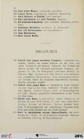 Miniaturen (Nr. 517-618)