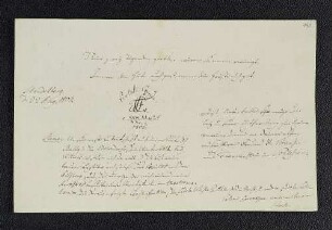 Joseph Krause. – Heidelberg, 22.08.1808 Cod. in scrin.