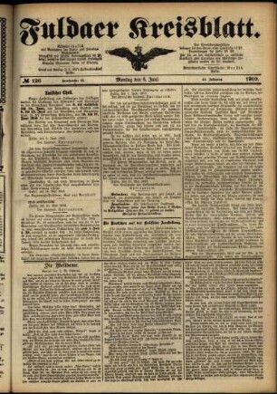 Ausgabe vom Montag, den 06. Juni 1910.