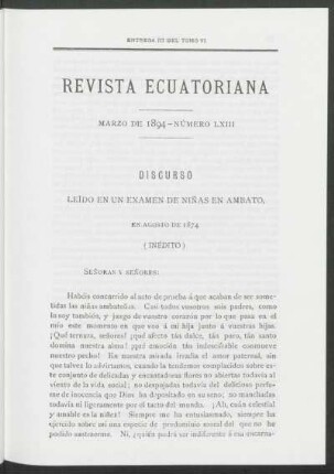 Marzo de 1894 - Número LXIII
