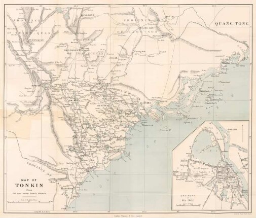 Map of Tonkin