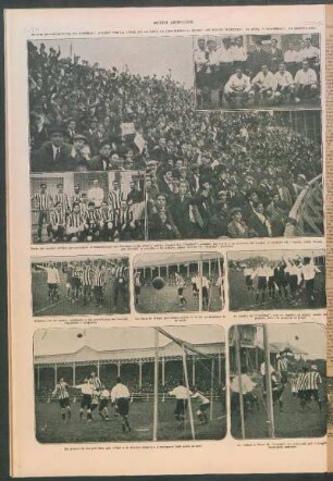 Match internacional de football jugado por la final de la Copa de Competencia, entre los teams "Porteño", de ésta, y "Nacional", de Montevideo [Fotografías]