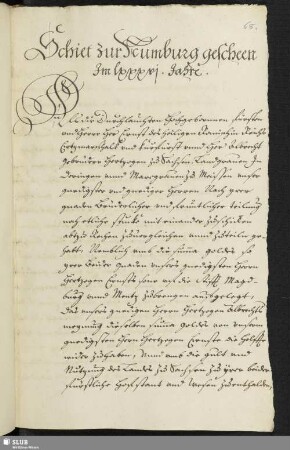 Schiet zur Numburg gescheen im 1486. Jahre.