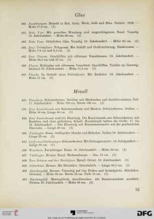 Metall (Nr. 491-514)
