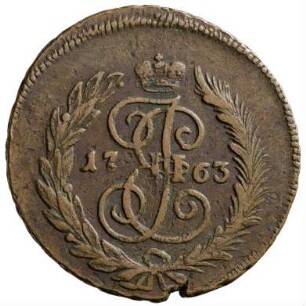 Münze, 2 Kopeken, 1763