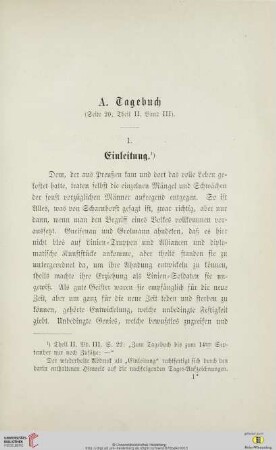 A.Tagebuch (Seite 20, Theil II, Band III)