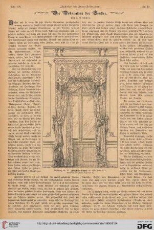 Die Dekoration der Fenster