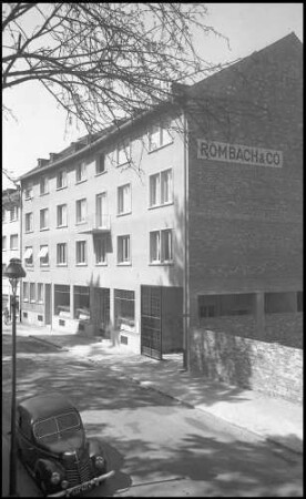 Freiburg: [Rombach] Verlagsgebäude, mit Giebelwand, von Südosten