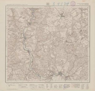 7821 (alte Nr.: 3657, 145) Veringenstadt. (Preuß.) Emerfeld. (Württ.), Topographische Karte von Württemberg im Maßstab 1:25000