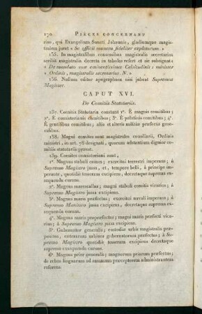 Statuts de L´Ordre du temple. Caput XVI. - XXIII.