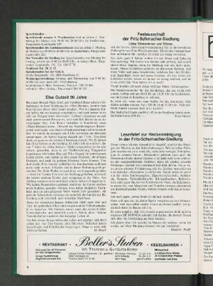 Festausschuß der Fritz-Schumacher-Siedlung