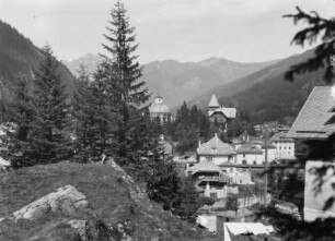 Böckstein : Böckstein. Ortsansicht. Blick zum Schloss