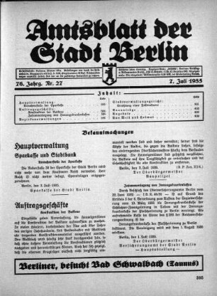 1935,27: Nr. 27, 7. Juli 1935