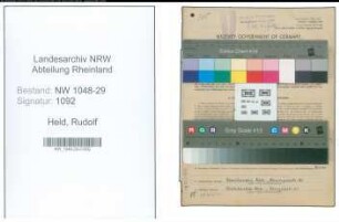 Entnazifizierung Rudolf Held , geb. 21.02.1903 (Beamter)