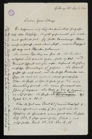 Brief 31: 21.04.1900
