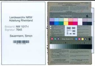 Entnazifizierung Simon Sauermann , geb. 13.06.1905 (Vertreter)