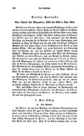 Dritte Periode. Von Cyrus bis Alexander; 555 bis 333 v. Chr. Geb