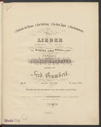 3.: In alten Tagen : Op. 51. No. 3.
