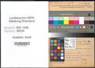 Entnazifizierung Adolf Huebbel , geb. 12.03.1918 ()