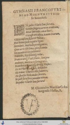 Widmungsgedicht