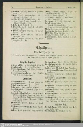 Thalheim (Obert-Talheim; Nieder-Thalheim)