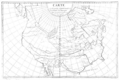Carte de la partie Septentrionale et Occidentale de l'Amerique d'après les rélations les plus récentes dressées en 1764