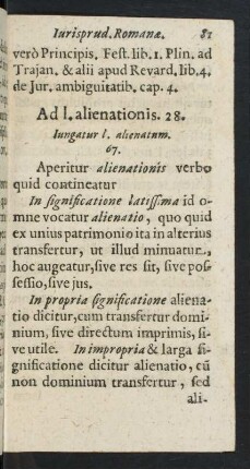 Ad l. alienationis. 28.