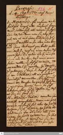 Disposition der paränetischen Vorlesung von August Hermann Francke am 04.09.1721.