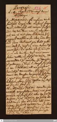 Disposition der paränetischen Vorlesung von August Hermann Francke am 04.09.1721.