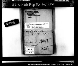 Hausierkonzessionen für Einwohner aus dem Amt Aurich: Ernst Hill aus Lübbertsfehn, Siebe