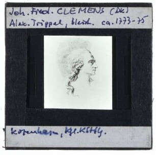 Clemens, Porträtzeichnung Alexander Trippel