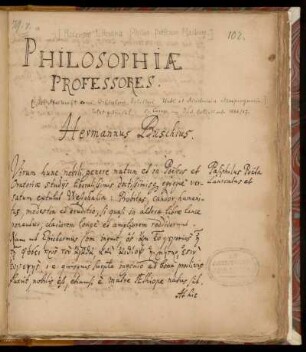 Wilhelm Dilich: Philosophiae professores
