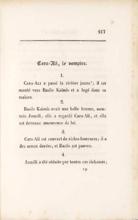 Cara-Ali, le vampire