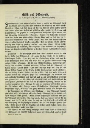 Ethik und Pädagogik
