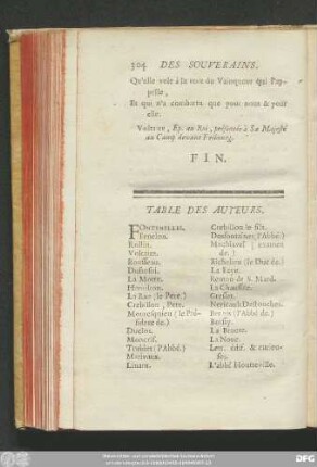 Table Des Auteurs.