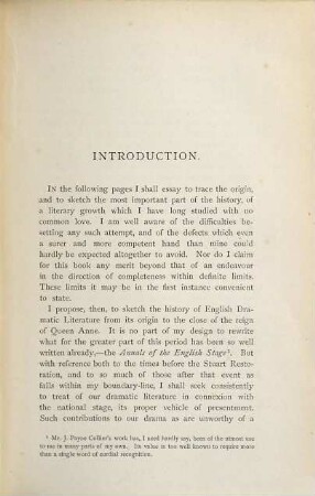 A history of English dramatic literature to the death of Queen Anne, 1