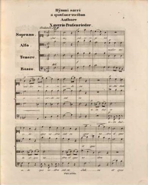 Hymni sacri : ad 4 vocibus cantant, 2. Salve regina. - Pl.-Nr. F & S 734. - 7 S.