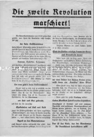 Propagandaflugblatt der DNVP gegen den Volksentscheid für die Fürstenenteignung