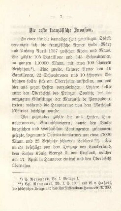 Die erste französische Invasion.