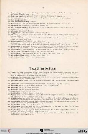 Textilarbeiten (Nr. 895-957)
