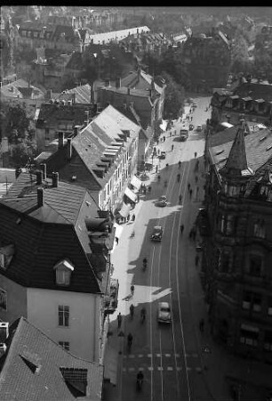 Freiburg i. Br.: Blick vom Schwabentor zur Schwabentorbrücke