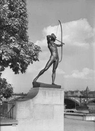 Bogenschütze : Dresden-Neustadt, Neustädter Elbufer, Bogenschütze