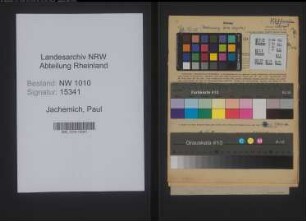 Entnazifizierung Paul Jachemich , geb. 10.08.1906 (Techniker)