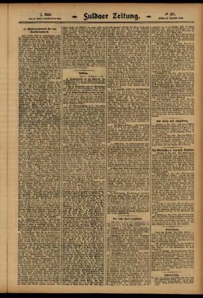 Zweite Ausgabe vom Freitag, den 12. Dezember 1913.